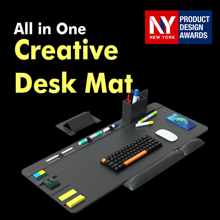 computer desk mat with wireless charging desk pad
